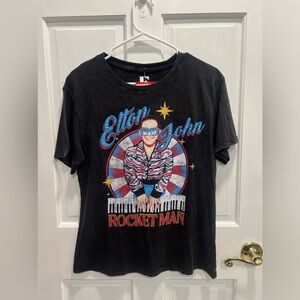 ELTON JOHN NWT Movie T Shirt Tee SIZE XS Womens 100% Cotton BRAND NEW WITH TAGS